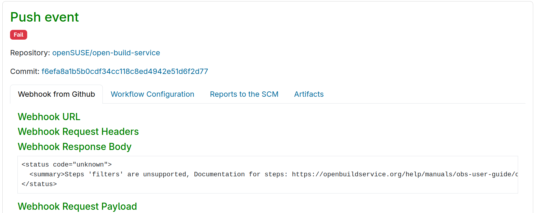 Failed Webhook Body Failed Webhook Body