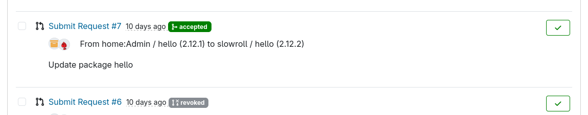 Package Version Displayed in Notification