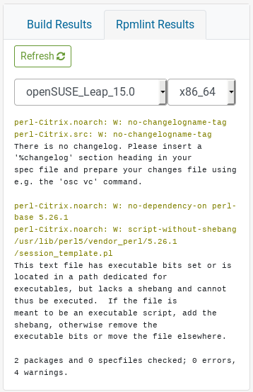 Bootstrap - Package RPM Lint